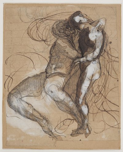 Twee geliefden door Auguste Rodin