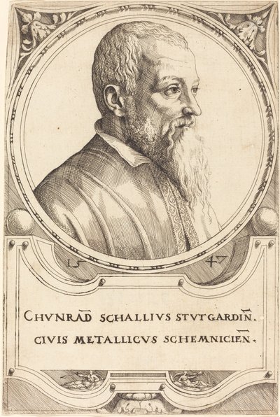 Conrad Schall door Augustin Hirschvogel