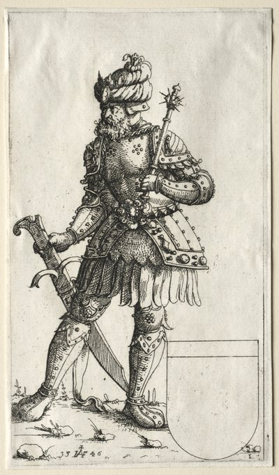 Sigismund II, Koning van Polen, 1546 door Augustin Hirschvogel
