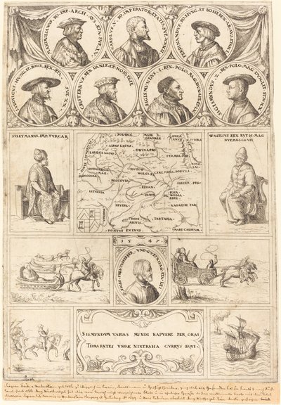 Sigismund von Herberstein, 1548 door Augustin Hirschvogel