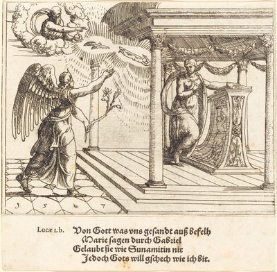 De Aankondiging door Augustin Hirschvogel