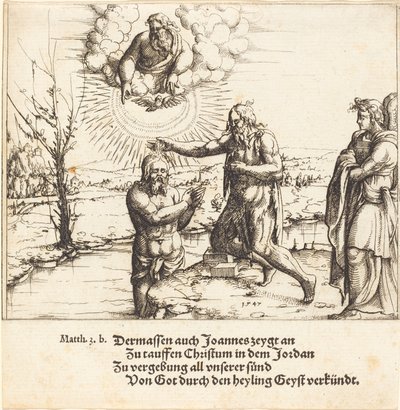 De Doop van Christus door Augustin Hirschvogel