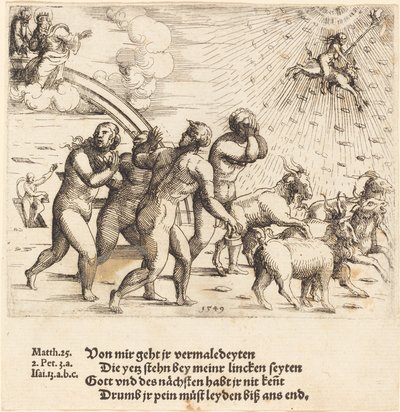 Het laatste oordeel, 1549 door Augustin Hirschvogel