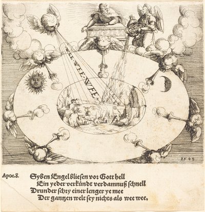 De Opening van het Zevende Zegel door Augustin Hirschvogel