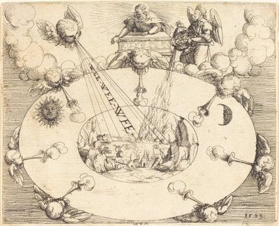 De Opening van het Zevende Zegel door Augustin Hirschvogel