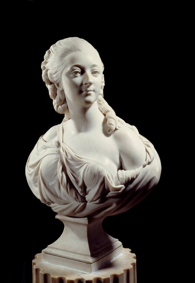 Buste van Jeanne Becu, gravin van Barry door Augustin Pajou