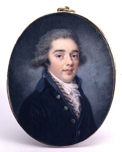 Portret van een jonge man, ca. 1790 door Augustin Ritt