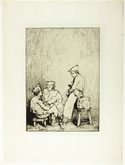 Het menu door Augustin Théodule Ribot