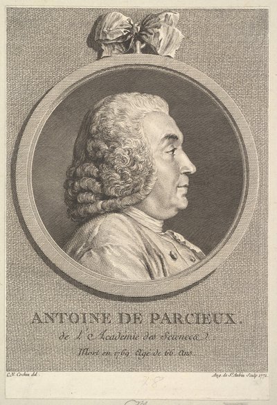 Portret van Antoine de Parcieux door Augustin de Saint Aubin