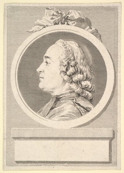 Portret van Charles Gauzargues, 1767 door Augustin de Saint Aubin