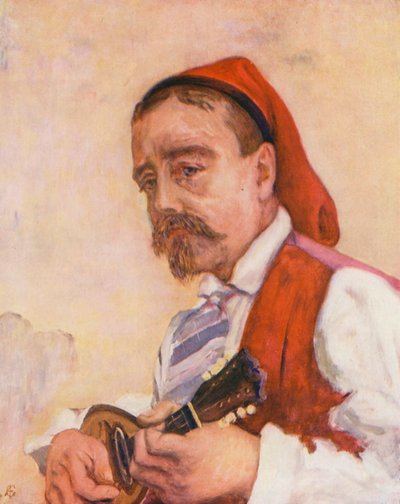 Zanger in de Tarantella door Augustine Fitzgerald