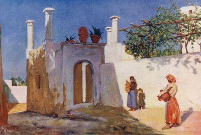 Dorpsweg van Caprili, Capri door Augustine Fitzgerald