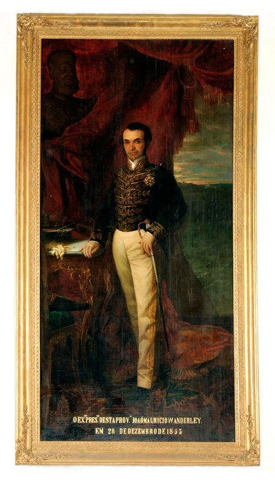 August Muller - João Maurício Wanderley - Baron van Cotegipe (1853) door Augusto Muller