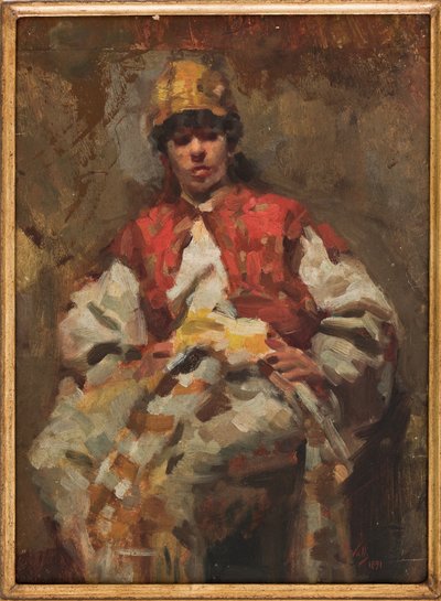 Vrouwelijke figuur door Augusto Valli