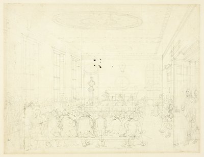 Studie voor de Maatschappij ter Bevordering van de Landbouw, uit Microcosm of London door Augustus Charles Pugin