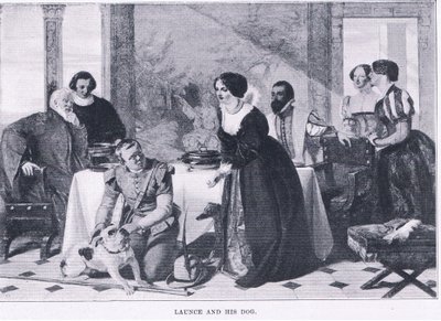 Launce en zijn hond, uit The Magazine of Art 1893, Cassell and Company door Augustus Leopold Egg