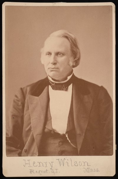 Portret van Henry Wilson 1812-1875, Voor 1876 door Augustus Marshall