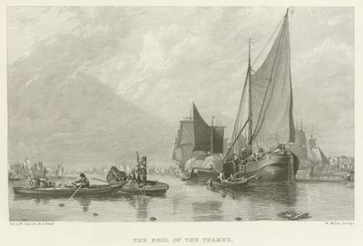 De Pool van de Theems door Augustus Wall Callcott