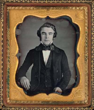 Portret van een man,c. 1845 (foto) door Augustus Washington