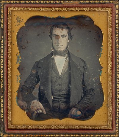 Portret van een man,c. 1845 (foto) door Augustus Washington