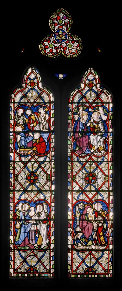 Mariakapel Venster met Scènes uit het Leven van de Maagd door Augustus Welby Northmore Pugin