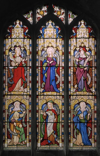 Ruth, De Maagd Maria, Sarah, Hannah, Dorcas en Anna door Augustus Welby Northmore Pugin