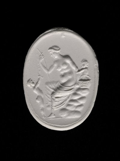 Impressie van een ringsteen met afbeelding van Aphrodite, ca. 100-70 v.Chr. door Aulos Aulos