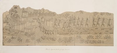 Beleg en plundering van een stad (Kouyunjik), uit Monumenten van Nineveh, uitgegeven 1849 door Austen Henry Layard