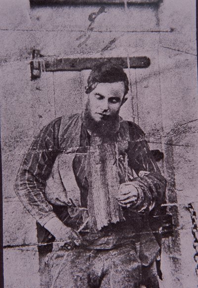 Kelly Gang-lid Joe Byrne opgehangen na de dood, 29 juni 1880 door Australian Photographer