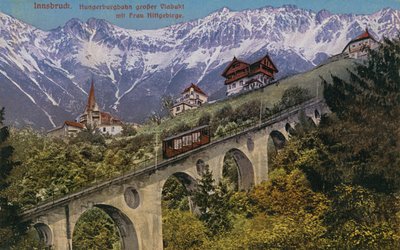 Innsbruck - kabelspoorweg en viaduct door Austrian Photographer