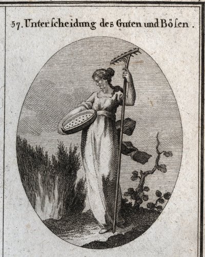Allegorie van het onderscheid tussen goed en kwaad door Austrian School