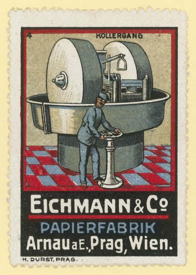 Eichmann & Co papierfabrikanten, Arnau am Elbe, Praag, Wenen door Austrian School