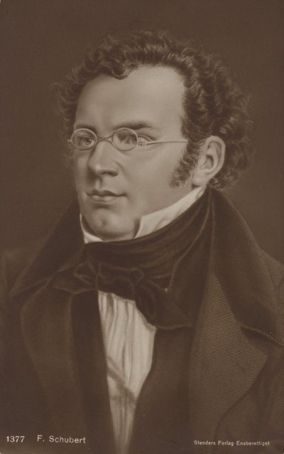 Portret van Franz Schubert door Austrian School