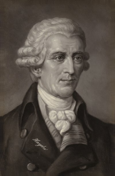 Portret van Joseph Haydn door Austrian School