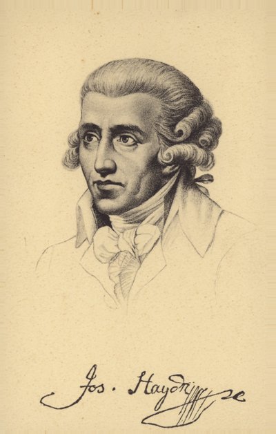 Portret van Joseph Haydn door Austrian School