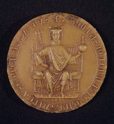 Zegel van Rudolf I (1218-91) van Habsburg, 1289 door Austrian School