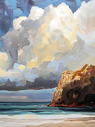 Spectaculaire wolken aan de kust door Avanesova Elena
