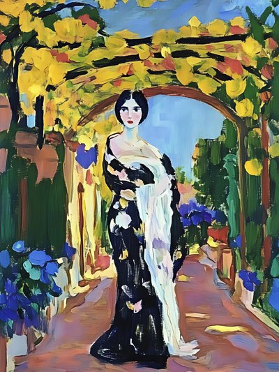 Elegante Dames-tuin door Avanesova Elena