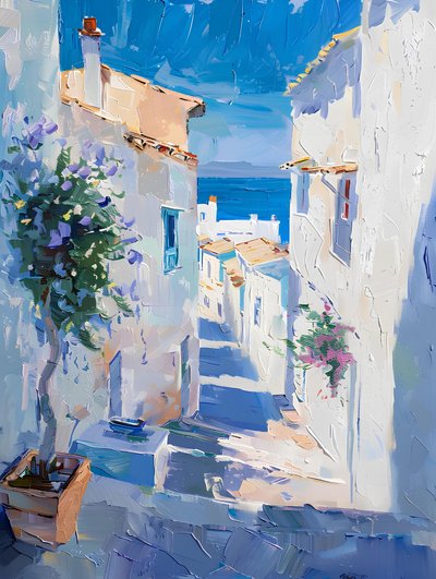 Sunny Village in Street View door Avanesova Elena