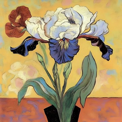 Levendige irisbloesem door Avanesova Elena