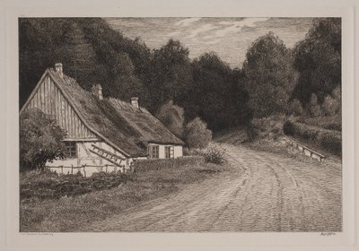 Deens: Boerderij aan het bos door Axel Holm