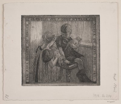Kerst- en nieuwjaarskaart door Axel Hou
