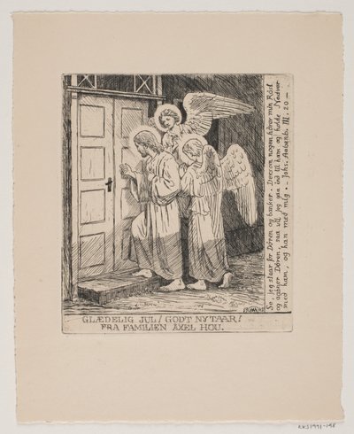 Kerst- en nieuwjaarskaart door Axel Hou