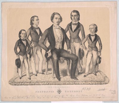 Groep De familie van kunstenaars Cottrely door Axel Jakob Salmson