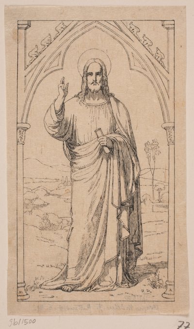 Christus zegenend door Axel Theodor Kittendorff