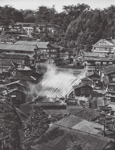 Japan: Kusatsu, Zwavelbronnen door Axel von Graefe