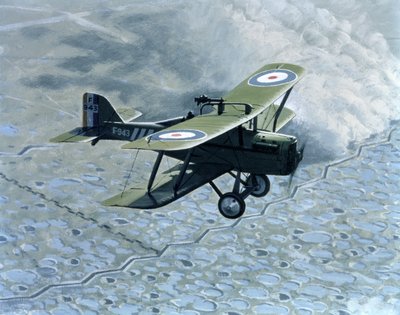 Royal Aircraft Factory SE5, eenzitter met Vickers en Lewis geweer, aangedreven door Hispano-Suiza door B. Withams