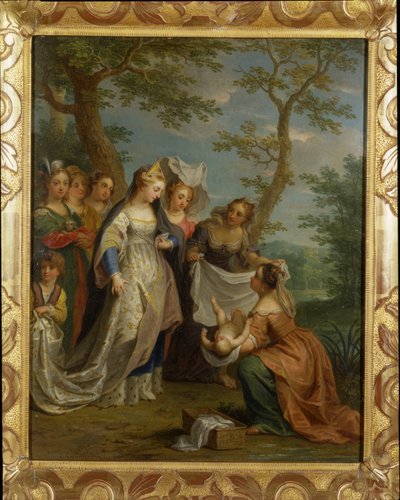 De vondst van Mozes door Balthasar Beschey