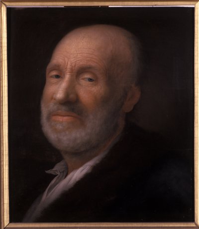 Portret van een oude man door Balthasar Denner