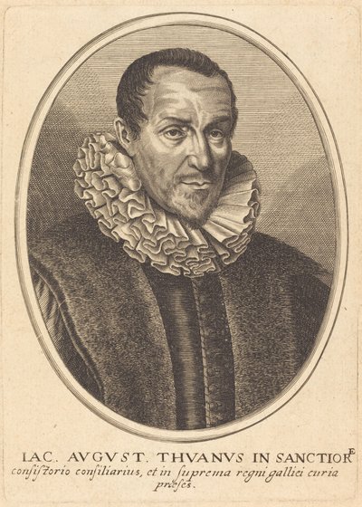 Jacques-Auguste de Thou door Balthasar Moncornet